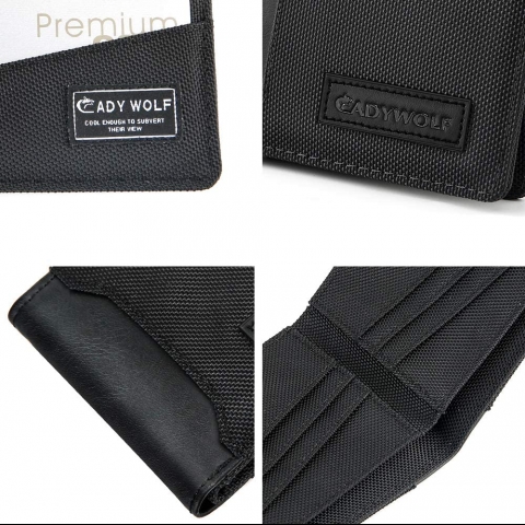 CADYWOLF RFID Engellemeli �nce Erkek C�zdan (Siyah)