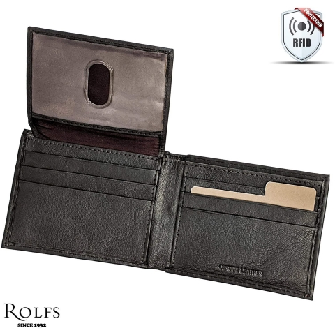 Rolfs RFID Engellemeli Erkek Czdan (Siyah)