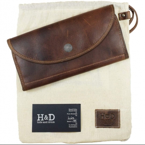 Hide & Drink Unisex �nce C�zdan (Kahve)