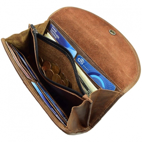 Hide & Drink Unisex �nce C�zdan (Kahve)