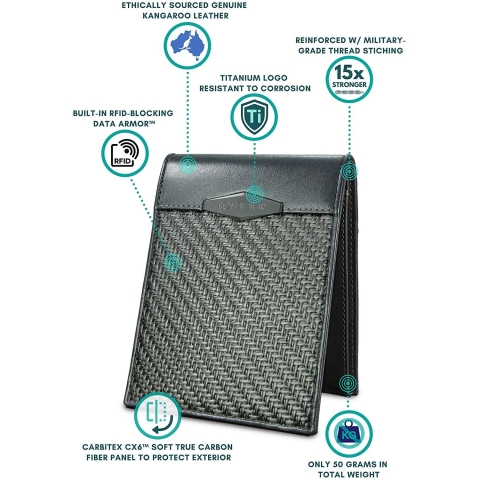 COLDFIRE RFID Engellemeli �nce Kartl�k (Siyah)