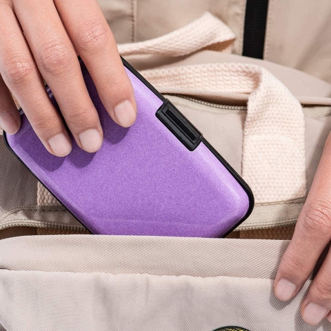 SHELL-D RFID Engellemeli Kartl�k (Mor)