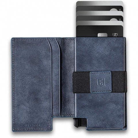 Ekster RFID Engellemeli �nce Erkek Kartl�k (Lacivert)