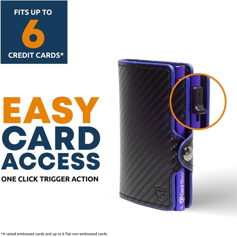 Conceal Plus RFID Engellemeli Erkek Kartlk (Siyah/Mor)