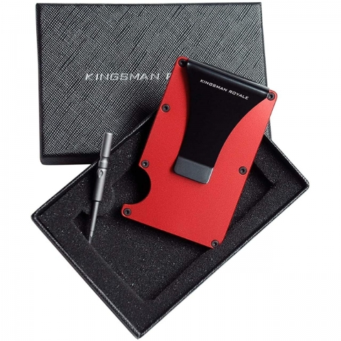 Kingsman Royale RFID Engellemeli Erkek Kartlk (Krmz)