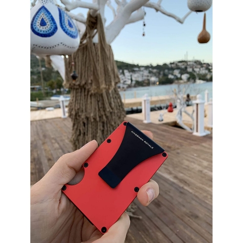 Kingsman Royale RFID Engellemeli Erkek Kartlk (Krmz)