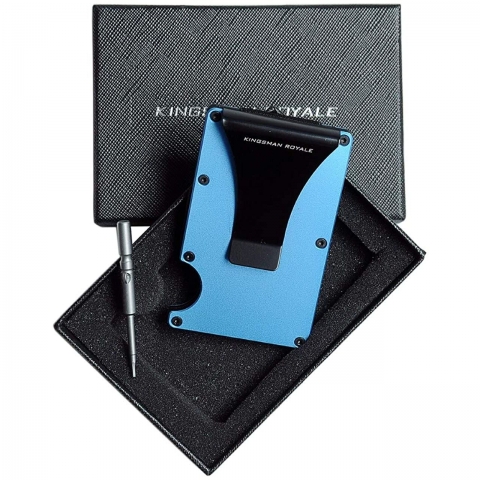 Kingsman Royale RFID Engellemeli Erkek Kartlk (Mavi)