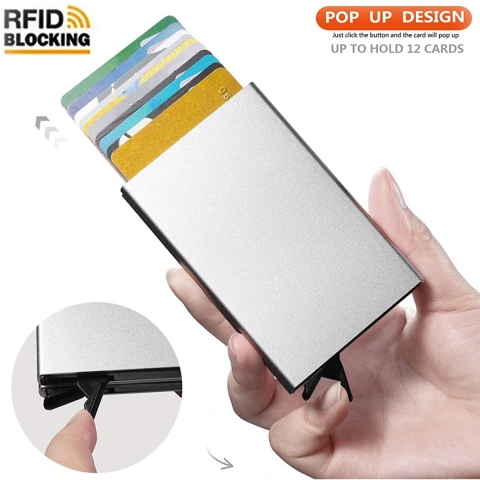 YWHBK RFID Engellemeli nce Erkek Kartlk (Gri)