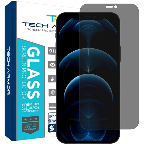 Tech Armor iPhone 12 Pro Max Privacy Balistik Cam Ekran Koruyucu