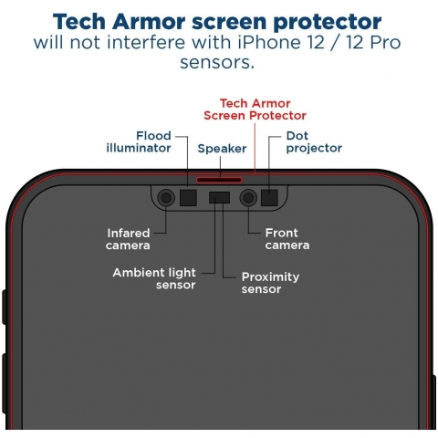 Tech Armor iPhone 12 Privacy Film Ekran Koruyucu