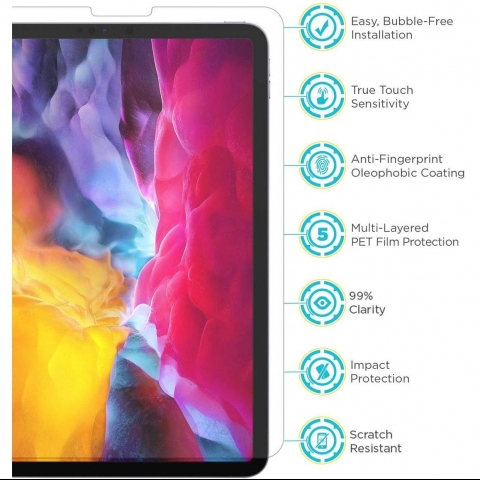 Tech Armor iPad Pro Balistik Cam Ekran Koruyucu (11 in)