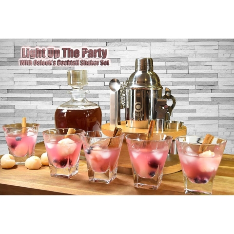 Osleek 8 Par�a Shaker Set (Paslanmaz �elik)