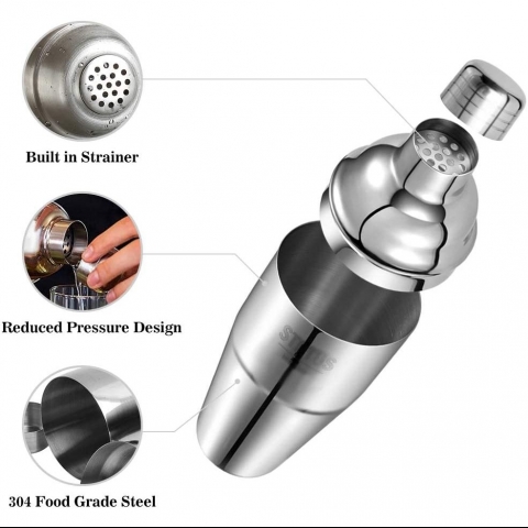 STNTUS INNOVATIONS 7 Para Shaker Set (Paslanmaz elik)