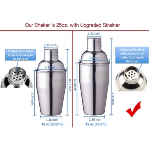 N/B 12 Para Shaker Set (Paslanmaz elik)