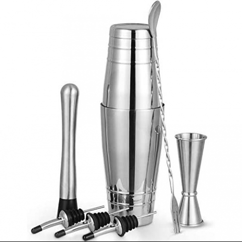 JZL 7 Par�a Shaker Set (Paslanmaz �elik)