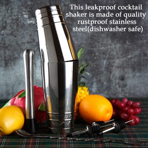 JZL 7 Par�a Shaker Set (Paslanmaz �elik)