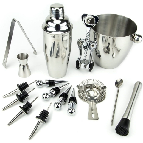 Cocktailor 16 Para Shaker Set (Paslanmaz elik)