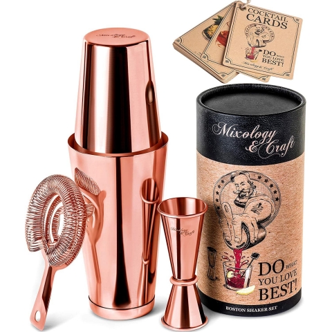 Mixology & Craft Shaker Set (Bakr)