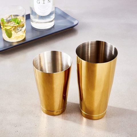 Barfly Shaker Kokteyl Tin Set (Gold)