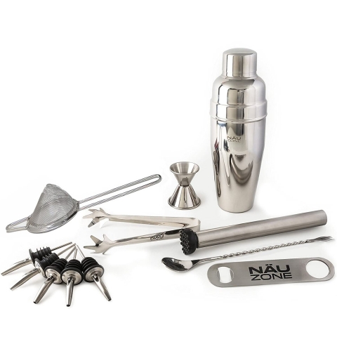 NUZone Paslanmaz elik Shaker Set (12 Para)