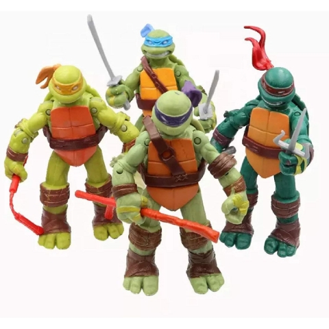 Generic2 4 Para Ninja Kaplumbaa Figr Seti
