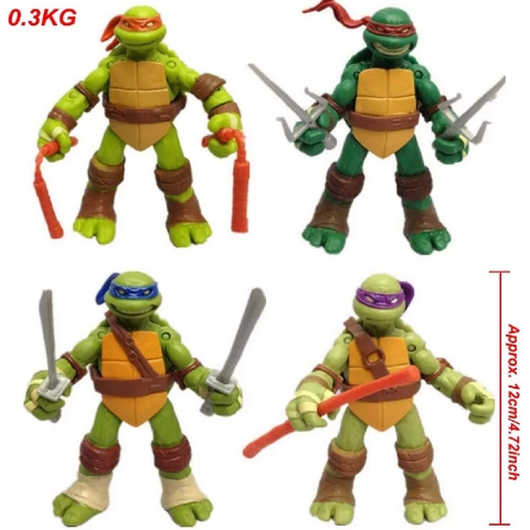 Generic2 4 Para Ninja Kaplumbaa Figr Seti