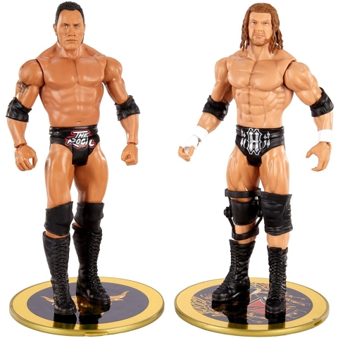 WWE The Rock ve Triple H 2 Para Figr Seti