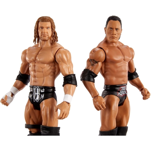 WWE The Rock ve Triple H 2 Para Figr Seti
