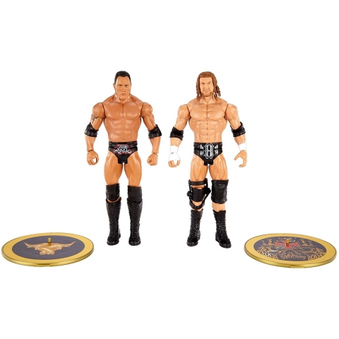 WWE The Rock ve Triple H 2 Para Figr Seti