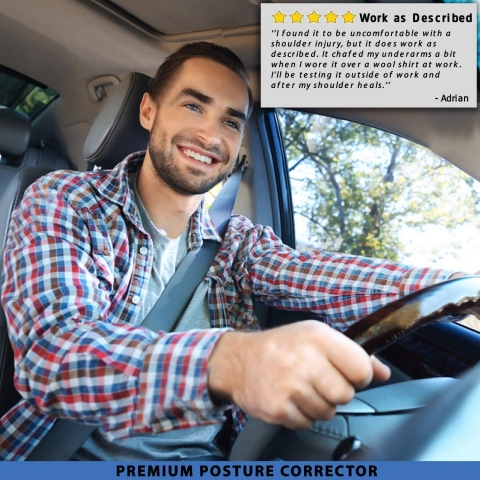 FY Posture Unisex Standart Beden S�rt Korsesi (Siyah)