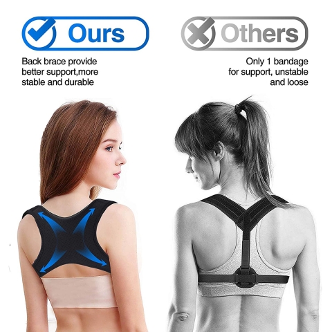 Slimerence Unisex 8.96 cm Omuz Korsesi (Siyah)