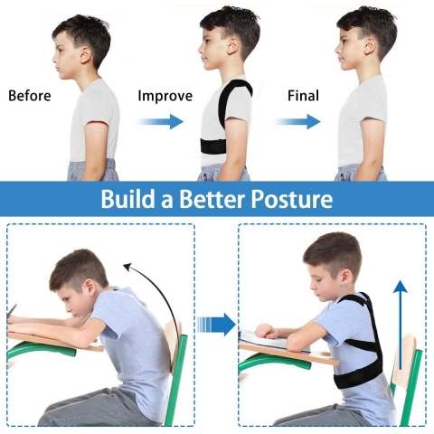 Aletege Unisex Small Beden Dik Duru� Korsesi (Siyah)