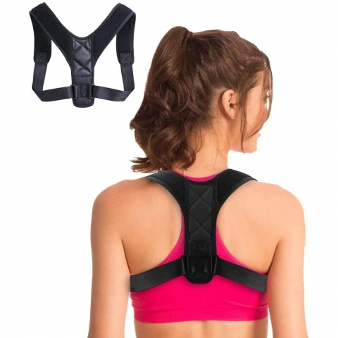 Posture Corrector Unisex Standart Beden Dik Duru� Korsesi (Siyah)