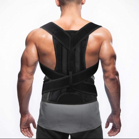 Tryou Unisex XL Beden Dik Duru Korsesi (Siyah)
