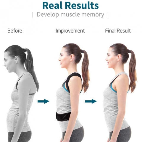 VOKKA Unisex Large Beden Dik Duru� Korsesi (Siyah)