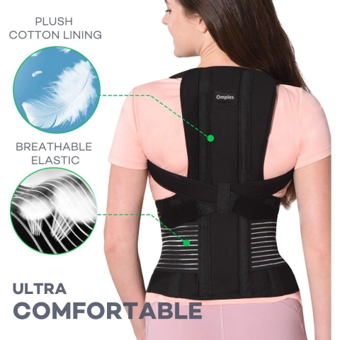 Omples Unisex Medium Beden Dik Duru� Korsesi (Siyah)