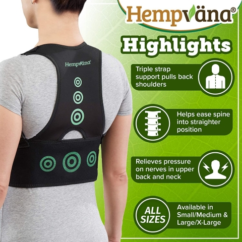 Hempvana Unisex Dik Durun Korsesi(S/M)