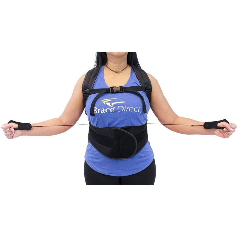 Brace Align Unisex Standart Beden Dik Duru� Korsesi (Siyah)