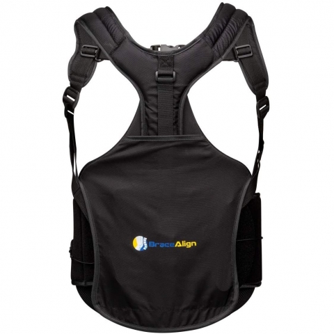 Brace Align Unisex Standart Beden Dik Duru� Korsesi (Siyah)