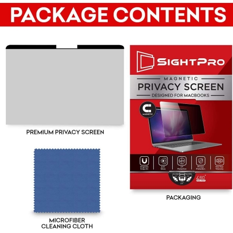 SightPro MacBook Pro Privacy Manyetik Ekran Koruyucu (15 in)