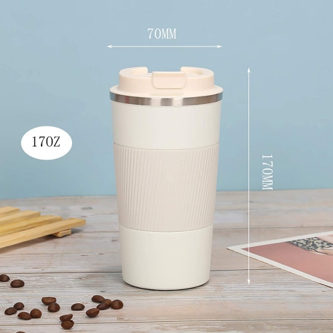 JOYSIP 500 ml. Paslanmaz �elik Termos (Beyaz)