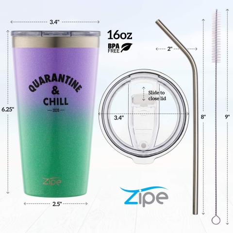 ZIPE 480 ml. Paslanmaz elik Termos