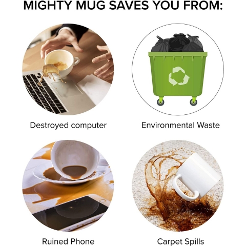 Mighty Mug 600 ml. Plastik Termos (Desenli)