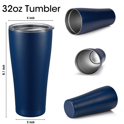 COMOOO 950 ml. Paslanmaz �eik Termos (Mavi)