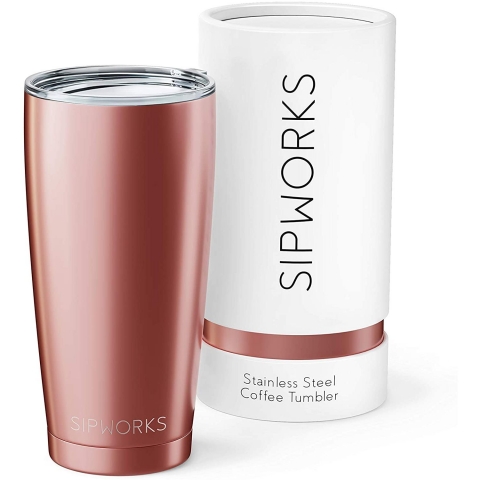 Sipworks Paslanmaz elik Termos (Rose Gold)(590ml)