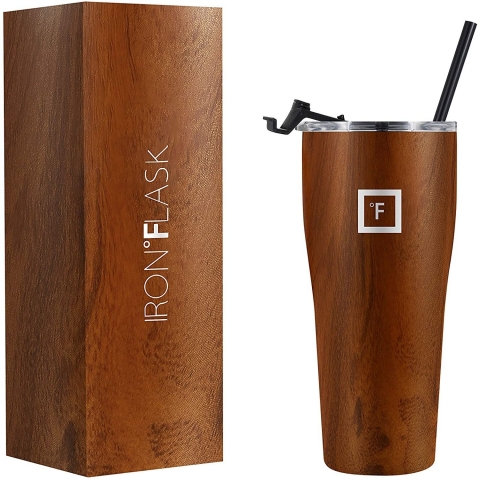 IRON FLASK Rover Paslanmaz �elik Termos (Timber)(940ml)