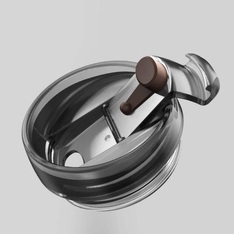 LEIDFOR Paslanmaz �elik Termos (Siyah Squirrel)(480ml)