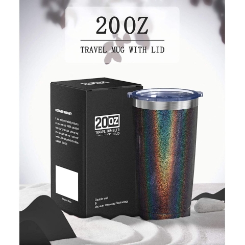 Aikico Paslanmaz elik Termos (500ml)(Rainbow Black)