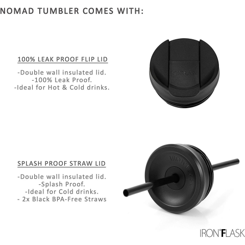 IRON FLASK Nomad Paslanmaz �elik Termos (Calacatta)(830ml)