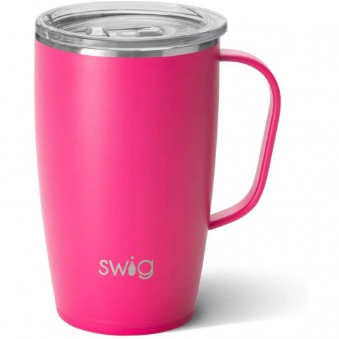 Swig Life Paslanmaz elik Seyahat Kupas(530ml)(Pembe)